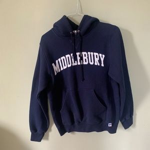 Middlebury College Navy Hoodie Sweatshirt